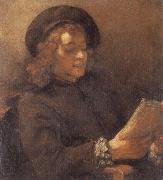 Rembrandt, The Artist-s Son,Titus van Rijn,Reading